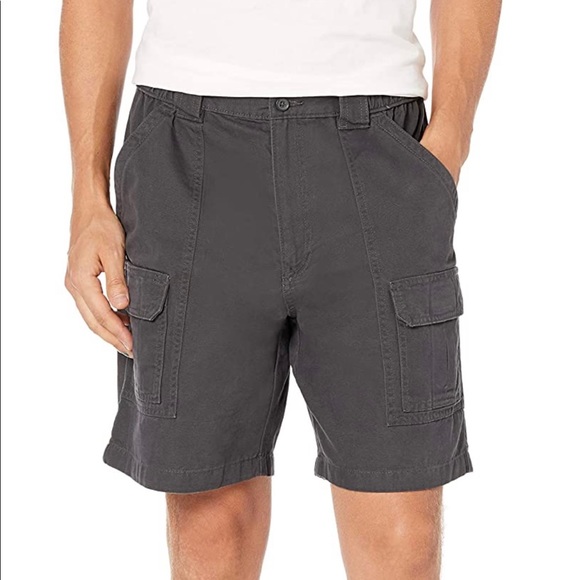 Savane Mens Grey Hiking Cargo Shorts